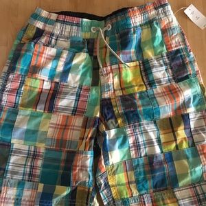 Gap madras swim trunks